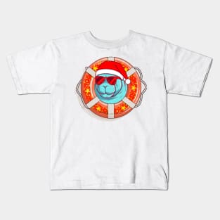 manatee christmas Kids T-Shirt